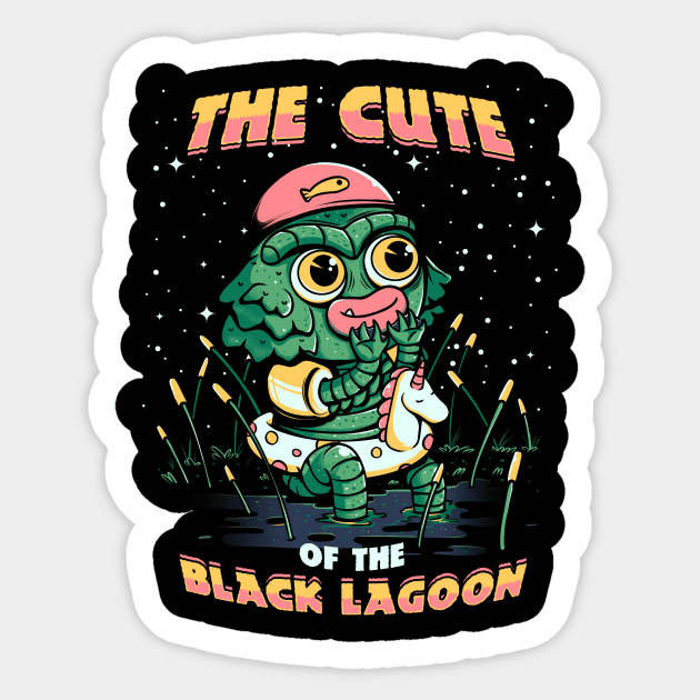Cute of the black lagoon! Sticker by Ilustrata